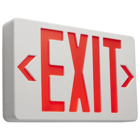 Nuvo Exit Sign, Thermoplastic, 11.81 in W, 7.25 in H 67/101